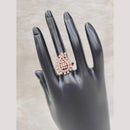 Aamrapali Rose Gold Plated Austrian Stone Ring