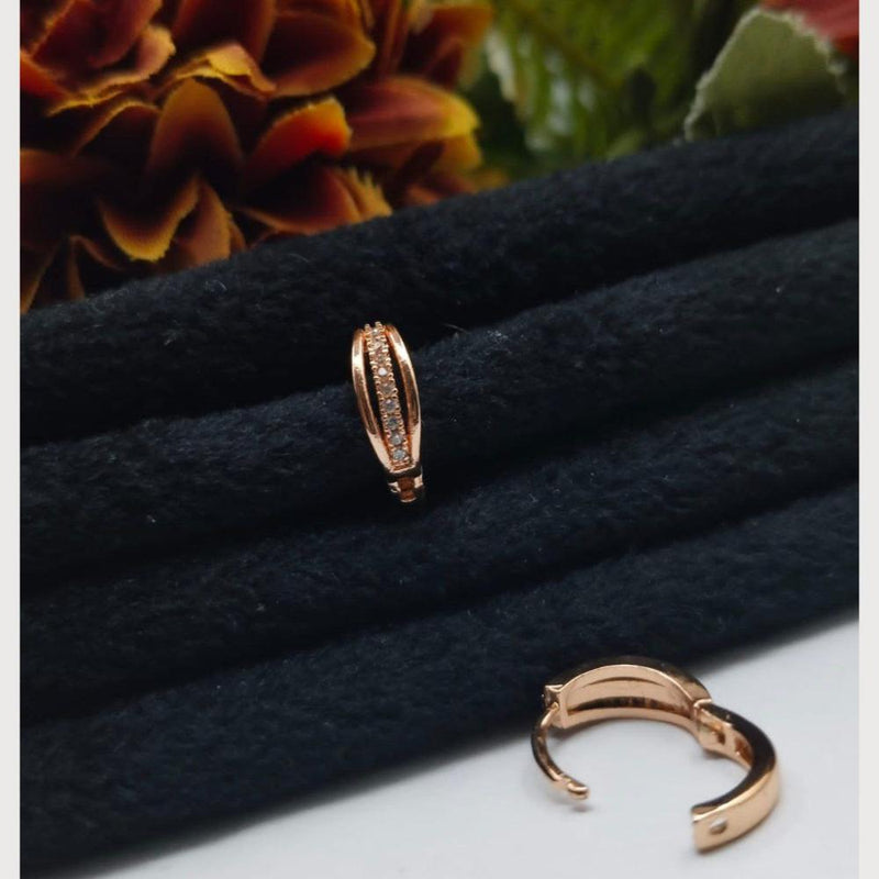 Aamrapali Rose Gold Plated Austrian Stone Stud Earrings