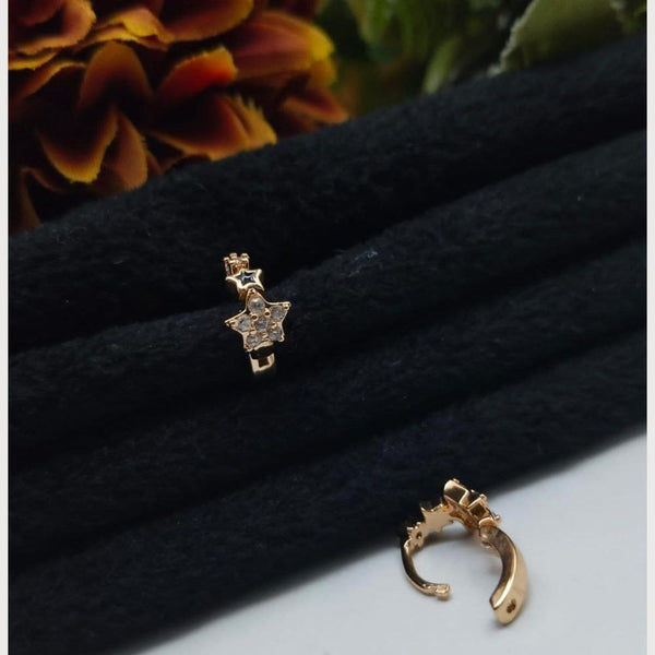 Aamrapali Rose Gold Plated Austrian Stone Stud Earrings