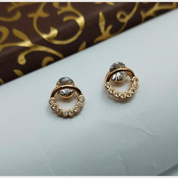 Aamrapali Gold Plated Austrian Stone Stud Earrings