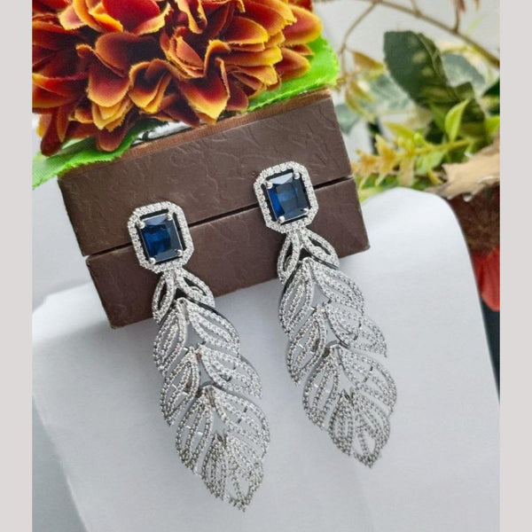 Aamrapali Silver Plated AD Stone Earrings