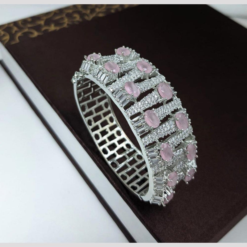 Aamrapali Silver Plated American Diamond  Bracelet