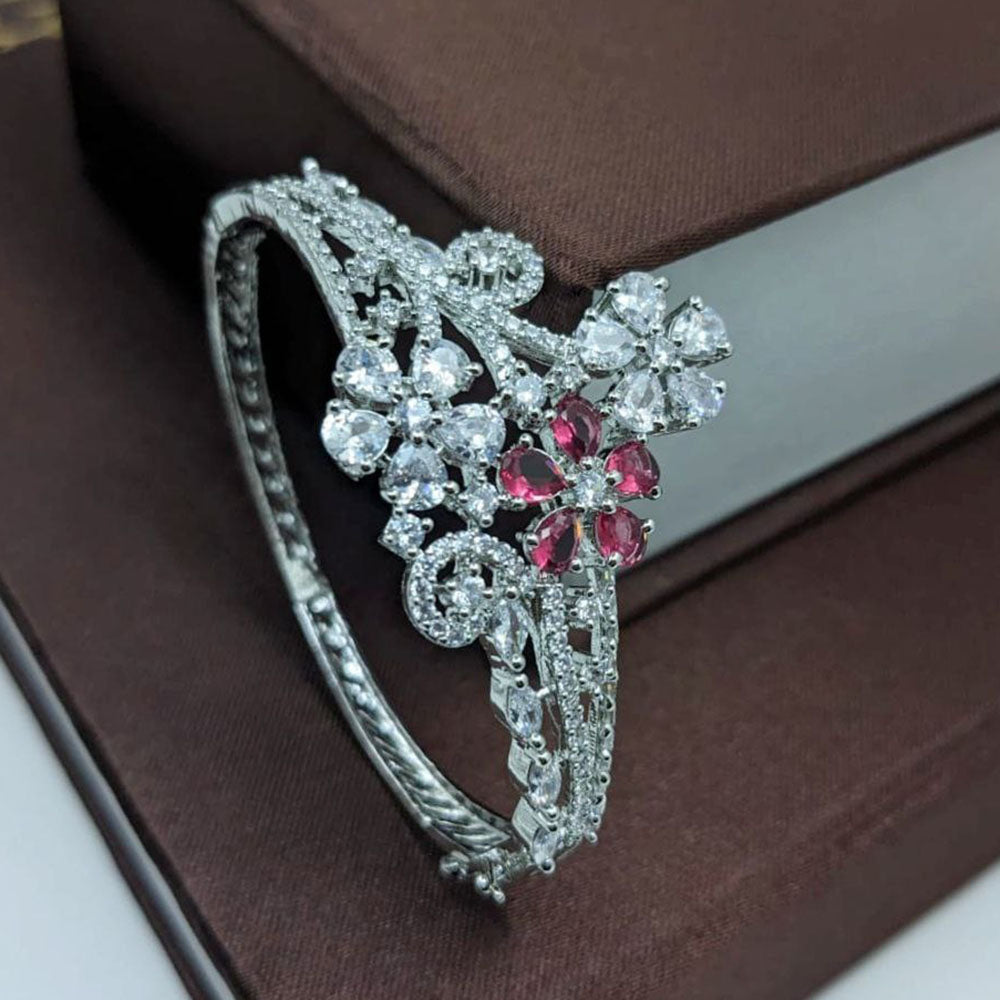 Aamrapali Silver Plated American Diamond  Bracelet