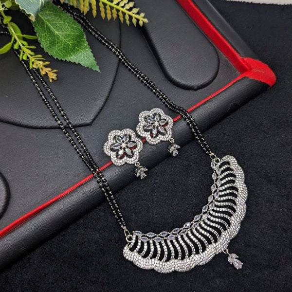 Aamrapali  Silver Plated Austrian Stone Manglasutra