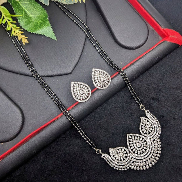 Aamrapali  Silver Plated Austrian Stone Manglasutra