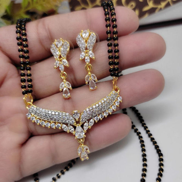 Aamrapali Gold Plated Austrian Stone Manglasutra