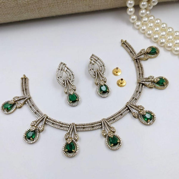 Aamrapali Gold Plated Austrian Stone Necklace Set