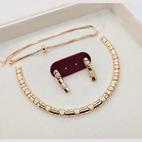 Aamrapali Glam Gold Plated Austrian Stone for Elegant Occasions Necklace Set
