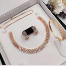 Aamrapali Glamorous Gold Plated  Featuring Radiant Austrian Stones Combo Set