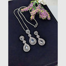 Aamrapali Elegant American Diamonds Chain Pendant Set