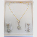 Aamrapali Elegant American Diamonds Chain Pendant Set