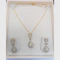 Aamrapali Elegant American Diamonds Chain Pendant Set