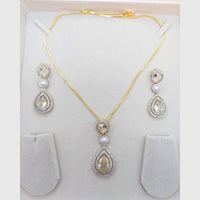 Aamrapali Elegant American Diamonds Chain Pendant Set