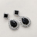 Aamrapali Silver Plated American Daimonds Dangler Earrings  
