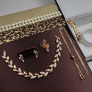 Aamrapali Glam Gold Plated Austrian Stone for Elegant Occasions Necklace Set