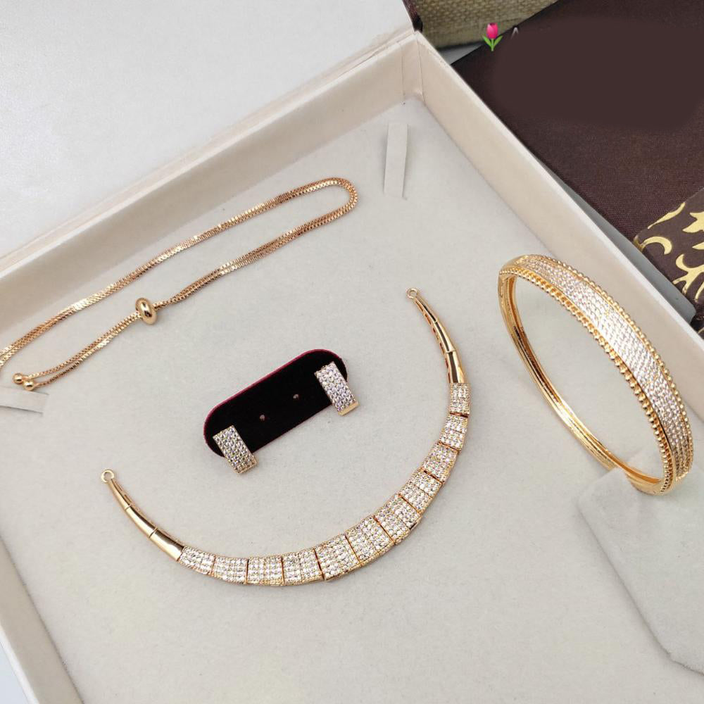 Aamrapali Gold Plated Austrain Stone Combo Set