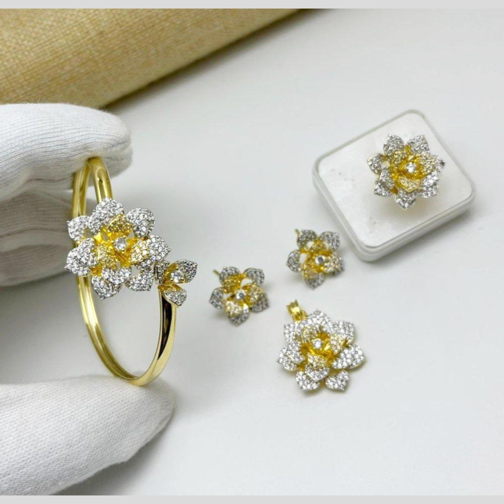 Aamrapali Gold Plated Austrian Stone Combo Set