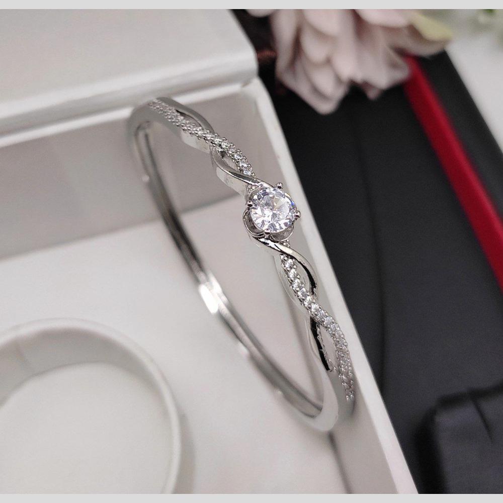 Aamrapali Silver Plated Austrian Stone Bracelet