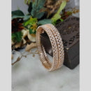 Aamrapali Rose Gold Plated American Diamond Bangle Set