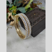 Aamrapali  Gold Plated American Diamond Bangle Set