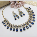 Aamrapali Glamour Gold Plated Shine American Diamond Necklace Set