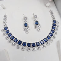  Aamrapali Timeless Spark American Diamond Necklace Set 
