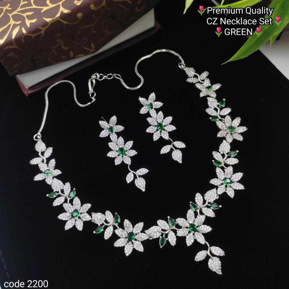 Aamrapali Glow Getter American Diamond Necklace Set