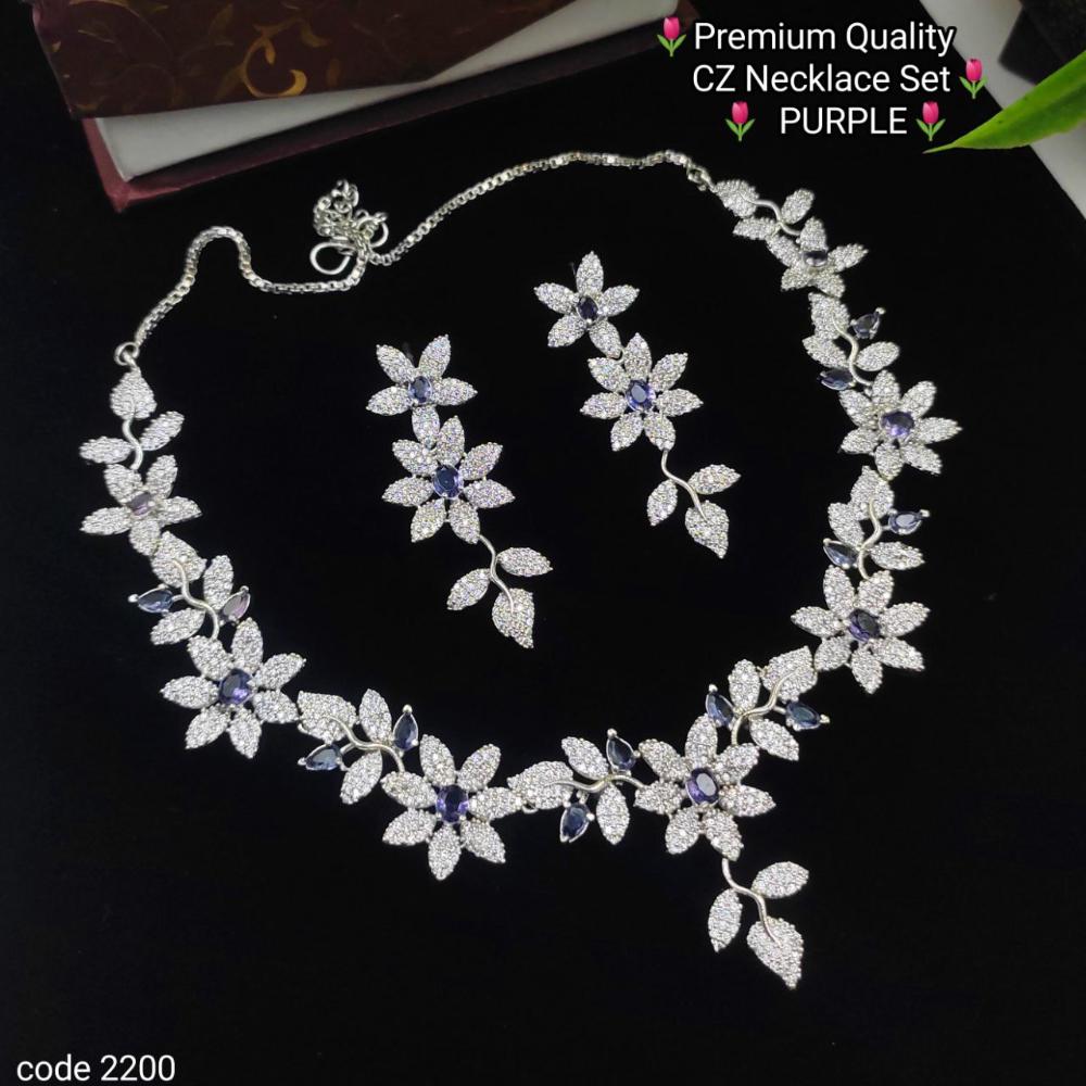 Aamrapali Glow Getter American Diamond Necklace Set