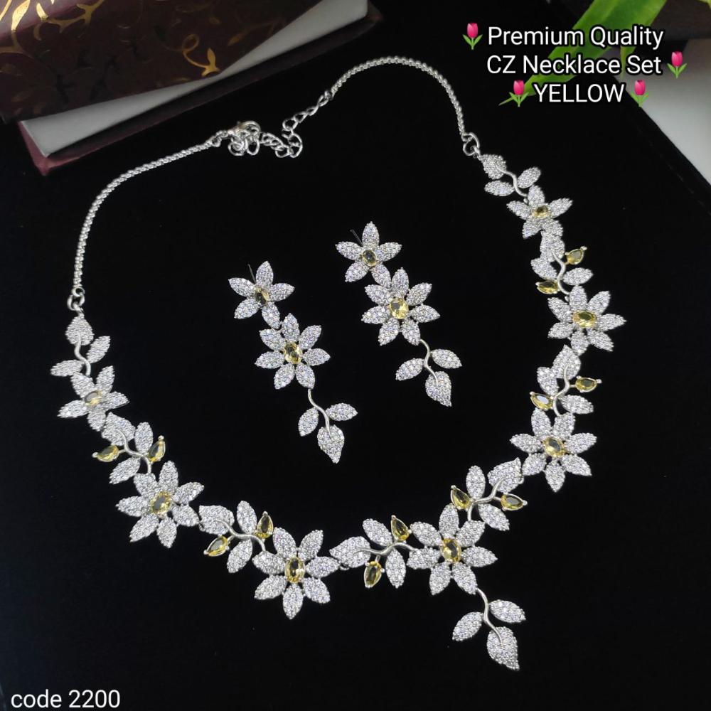 Aamrapali Glow Getter American Diamond Necklace Set