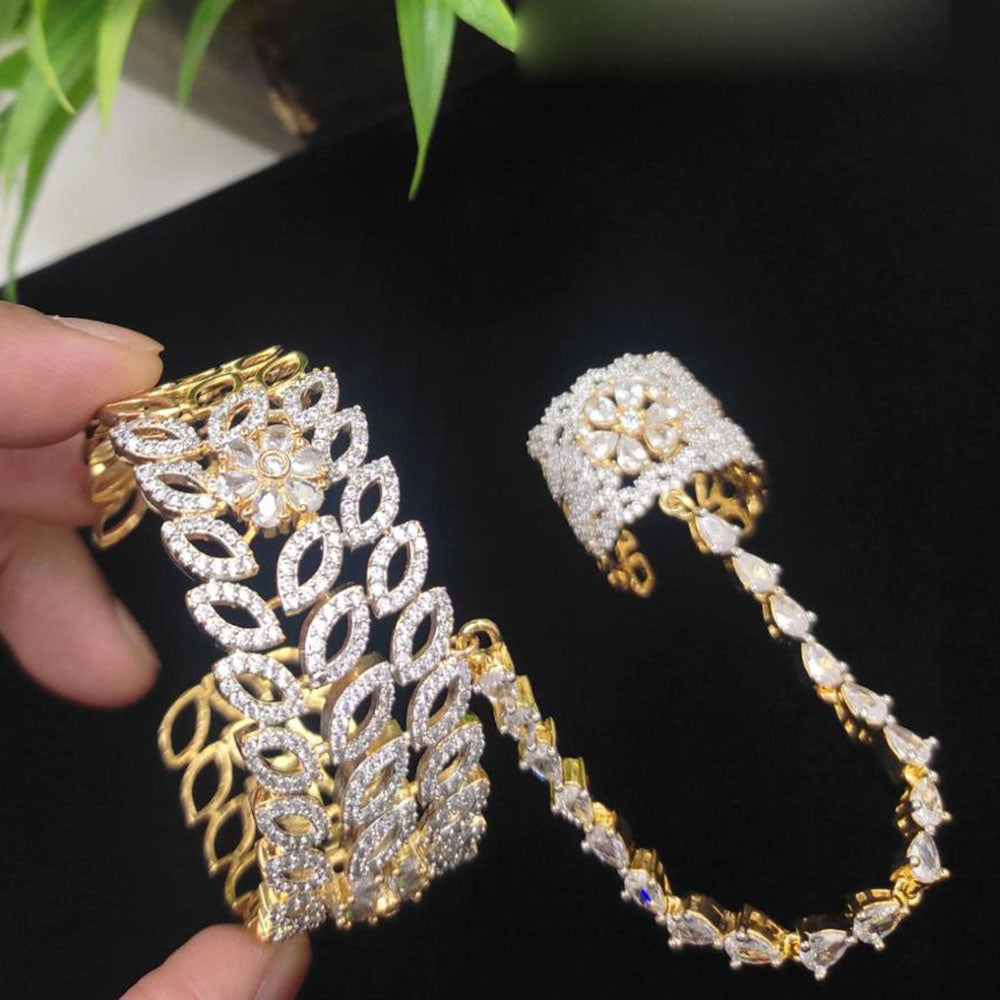 Aamrapali Designer Austrian Stone Royal Hand Harness