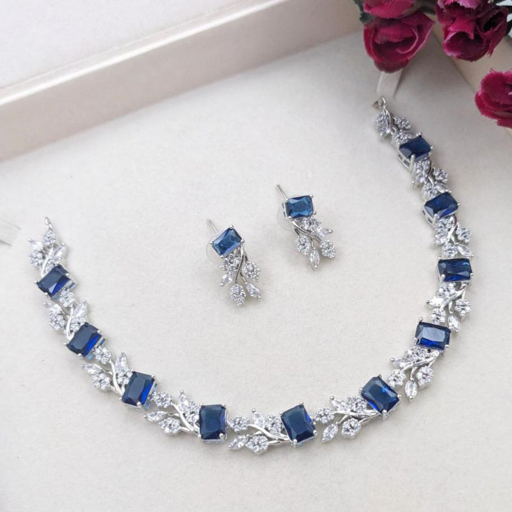 Aamrapali Royal Shine American Diamond Necklace Set