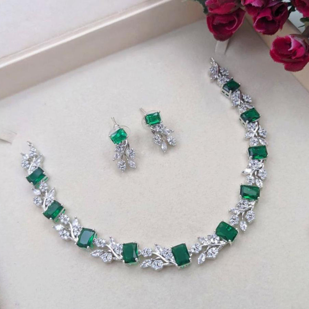 Aamrapali Royal Shine American Diamond Necklace Set