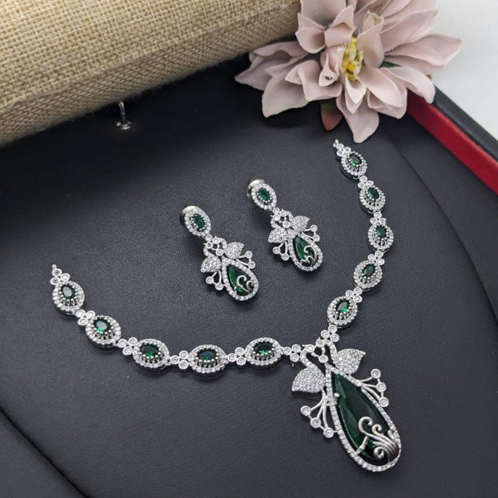 Aamrapali Royal Shine American Diamond Necklace Set
