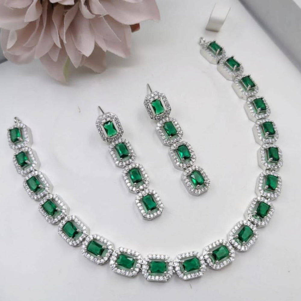 Aamrapali Royal Shine American Diamond Necklace Set