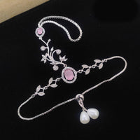 Aamrapali Silver Shine American Diamond Hand Harness