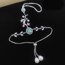 Aamrapali Silver Shine American Diamond Hand Harness
