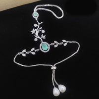 Aamrapali Silver Shine American Diamond Hand Harness
