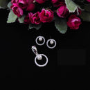 Aamrapali Austrian Stone and Pearl Pendent Set 