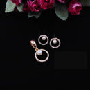 Aamrapali  Austrian Stone and Pearl Pendent Set 