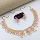 Aamrapali Delicate Pearl Accented Necklace and Matching Earrings