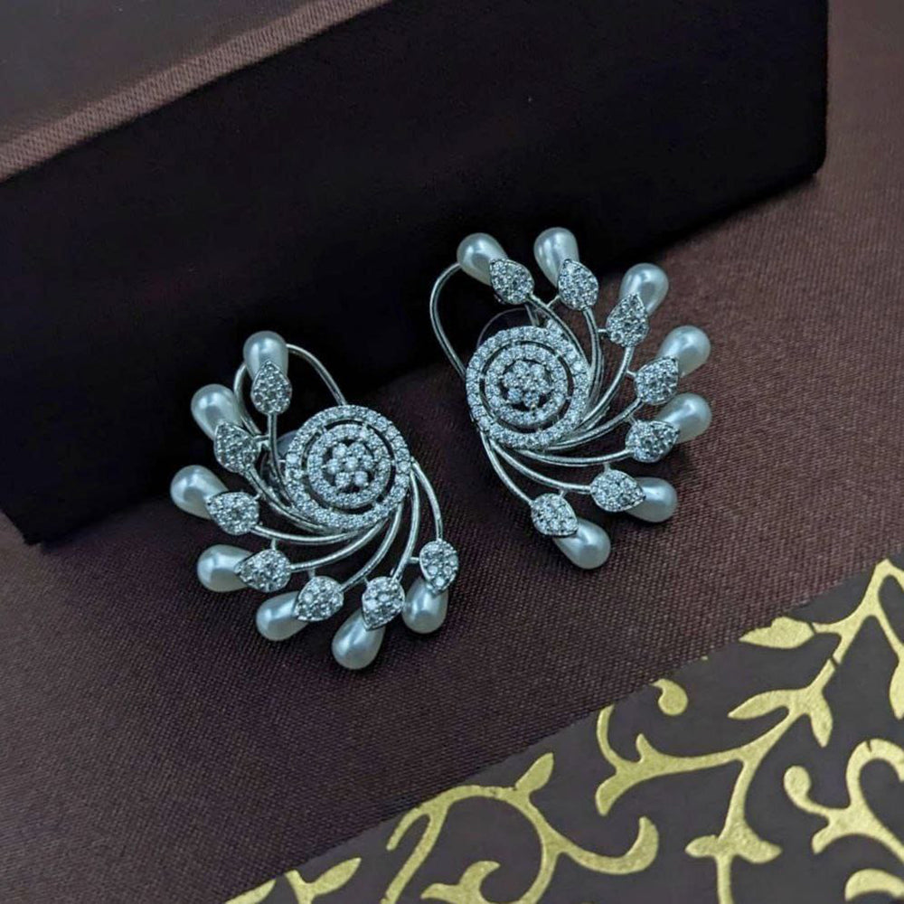 Aamrapali Timeless Statement Earrings with Pearl Drops