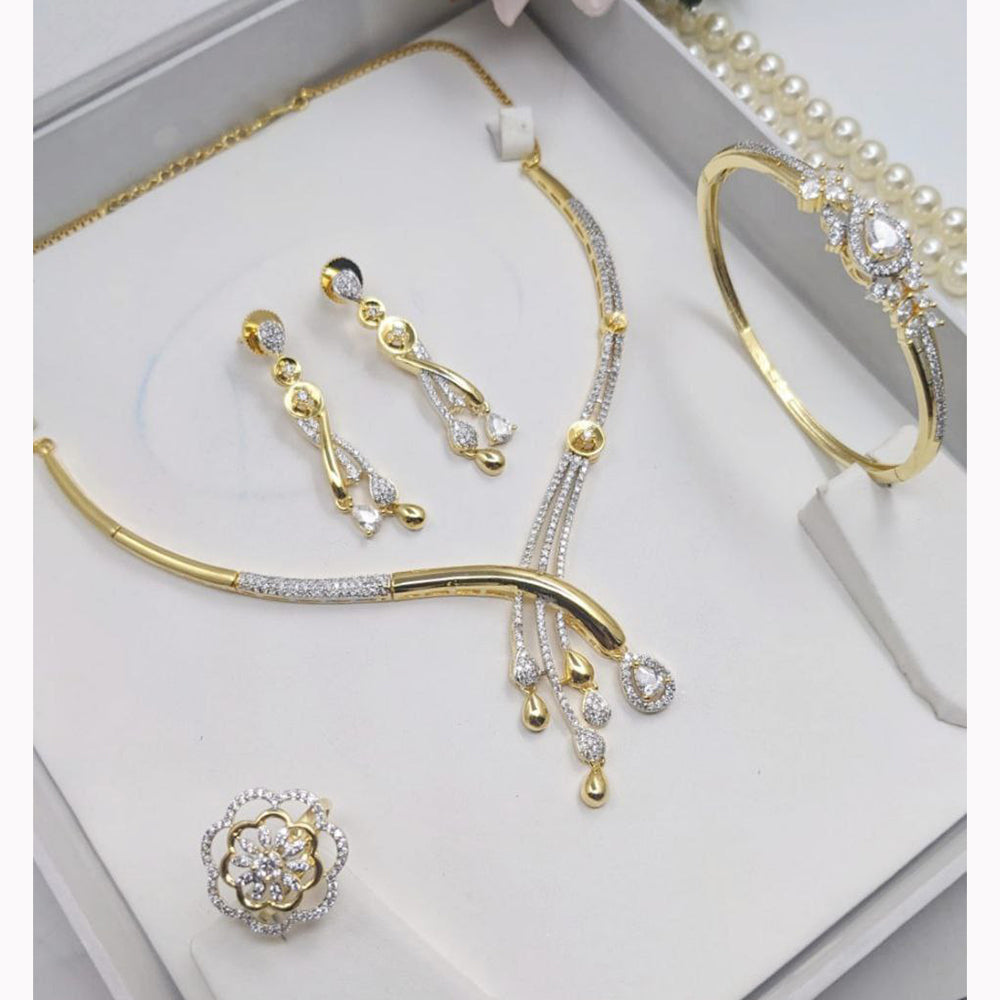 Aamrapali Austrian Stone Jewellery Combo Set    
