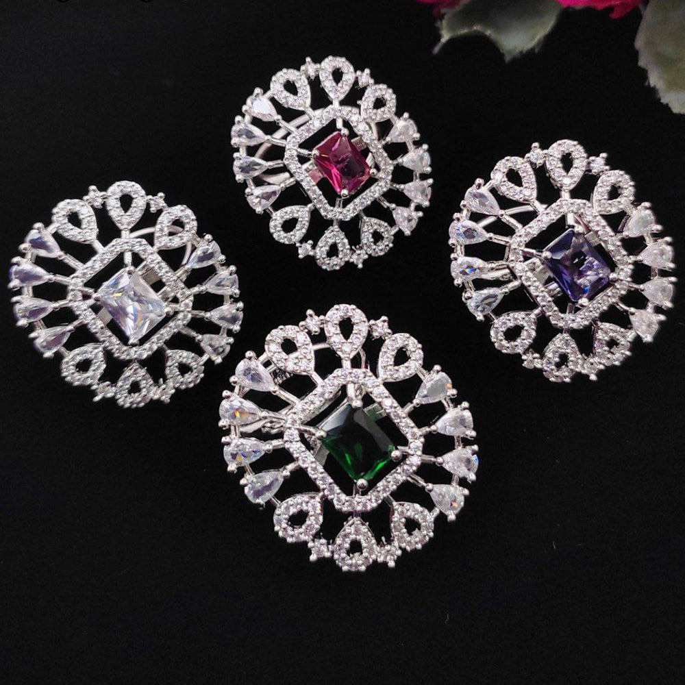 Aamrapli Sparkling American Diamond Rings 