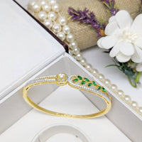 Aamrapli Elegant Polki Kundan Link Kada Perfect for Celebrations or Daily wear