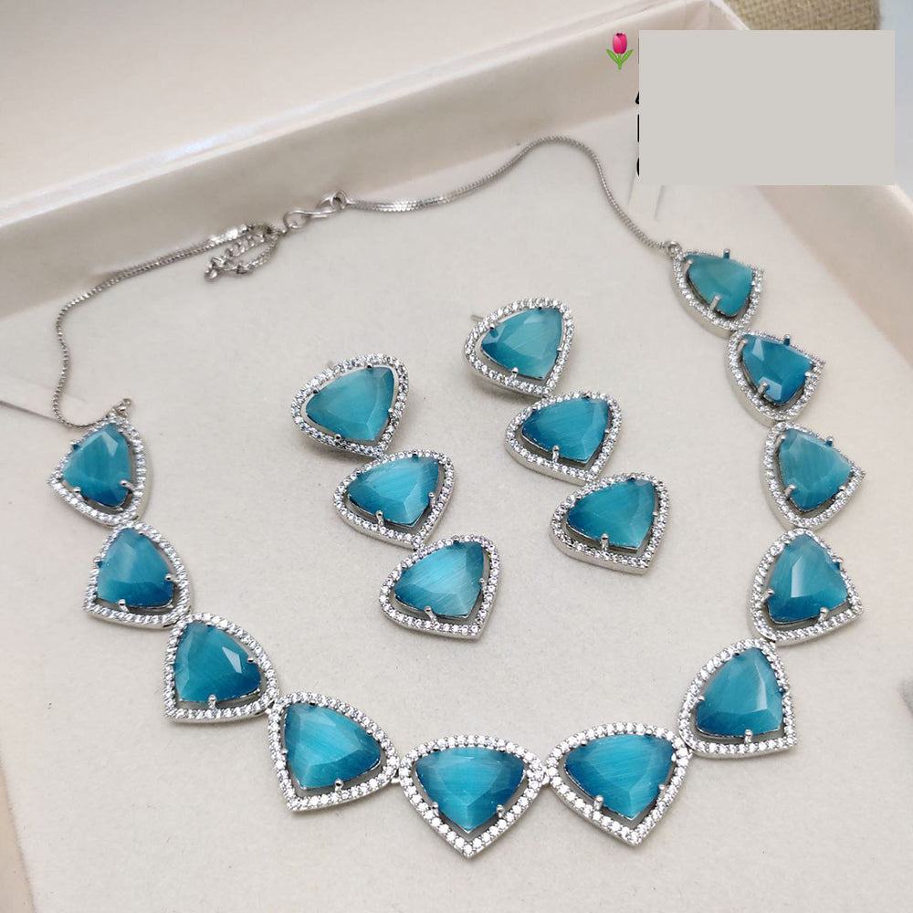 Aamrapli Designer Crystal Luxury Statement Necklace Set