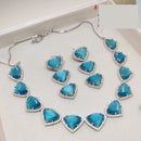 Aamrapli Designer Crystal Luxury Statement Necklace Set 
