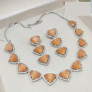 Aamrapli Designer Crystal Luxury Statement Necklace Set
