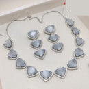 Aamrapli Designer Crystal Luxury Statement Necklace Set