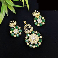 Aamrapali Premium American Diamond Chain Pendant Set