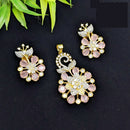 Aamrapali Premium American Diamond Chain Pendant Set